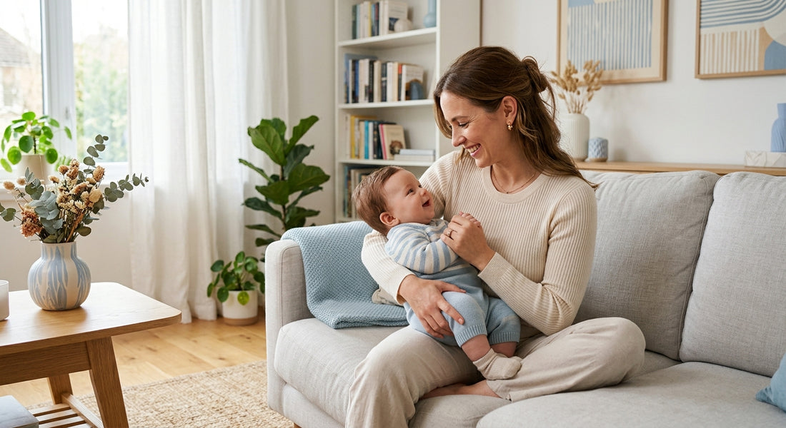 Parent et bébé dans un moment de complicite sécurisée
