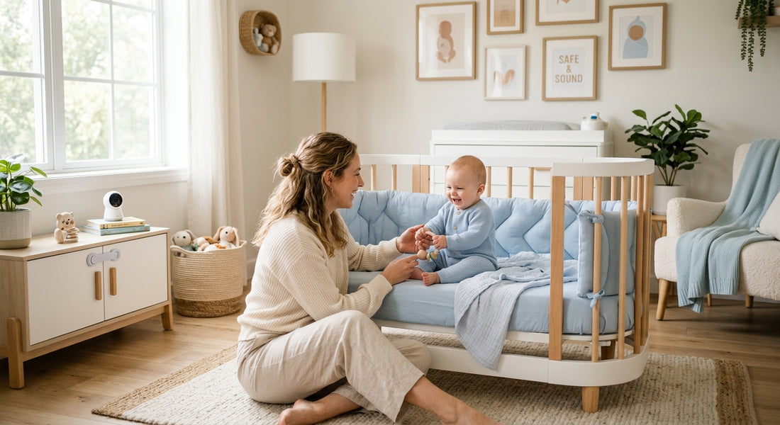 Illustration guide poussette canne a quel age sécurité pour bébé sécurisé Securidou