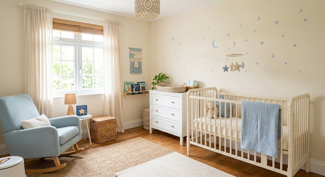 Chambre de bébé decoree avec sécurité respectee