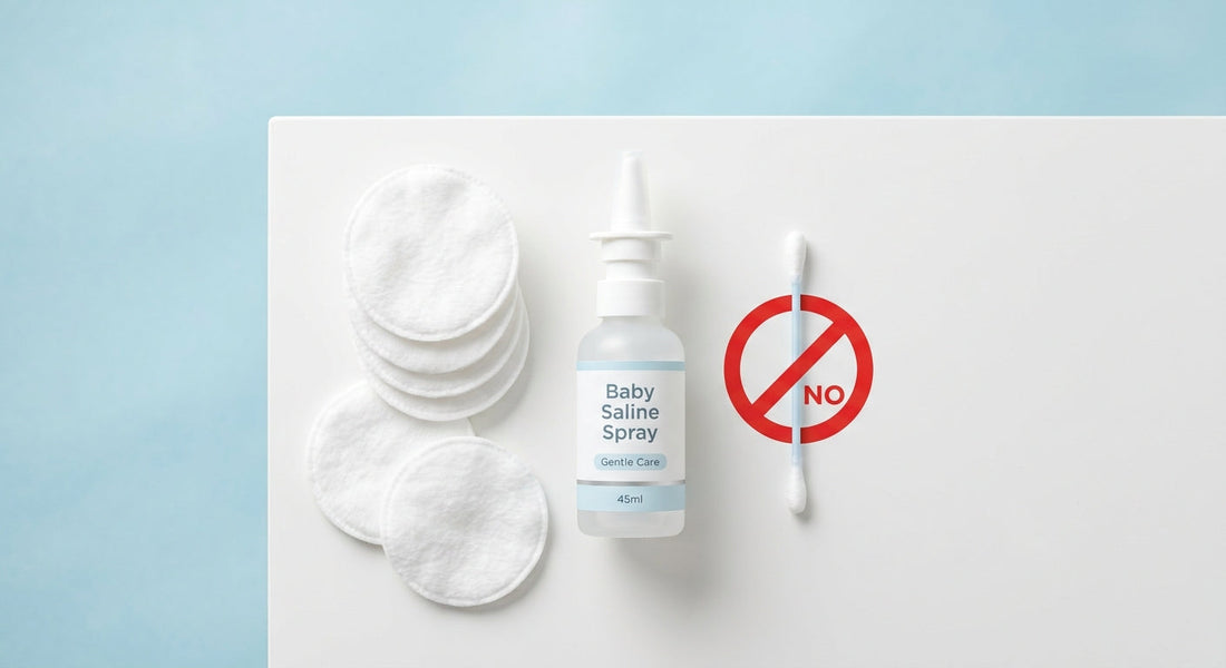 Spray serum physiologique et compresse pour nettoyer oreilles bébé | Securidou
