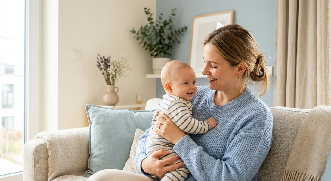 Parent et bébé dans un moment de complicite sécurisée