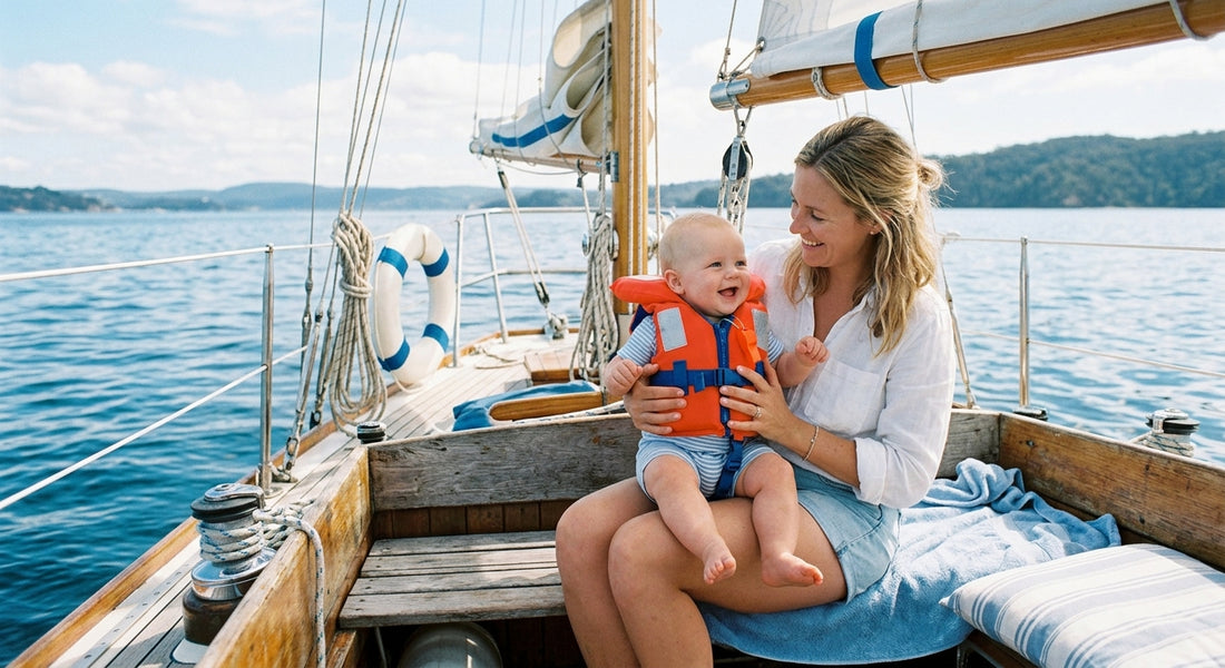 Bébé en bateau / voilier : sécurité et gilet (2026) — Securidou