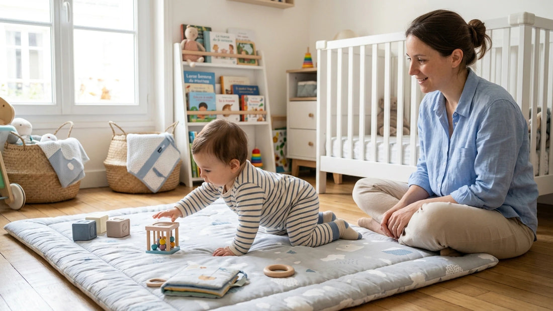 Bébé 8 mois : angoisse de séparation et motricité - Securidou