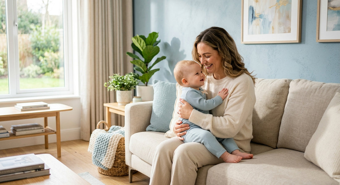 Parent et bébé dans un moment de complicite sécurisée