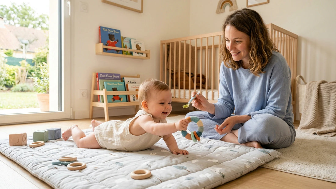 Bébé 5 mois : motricité et alimentation - Securidou