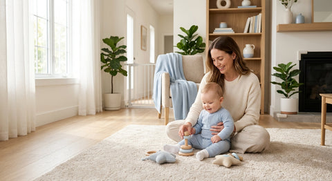 Illustration guide bébé se retourne a quel age sécurité pour bébé sécurisé Securidou