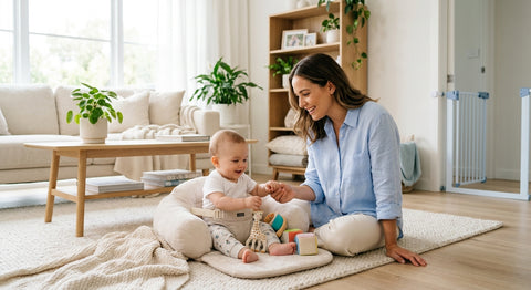 Illustration guide liste naissance minimaliste essentiel 2026 pour bébé sécurisé Securidou
