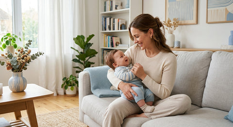 Parent et bébé dans un moment de complicite sécurisée