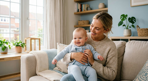 Parent et bébé dans un moment de complicite sécurisée