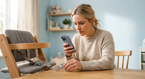 Parent photographiant un produit défectueux pour signalement DGCCRF