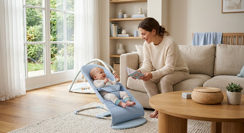 Illustration guide chaussons cuir souple bébé premiers pas pour bébé sécurisé Securidou