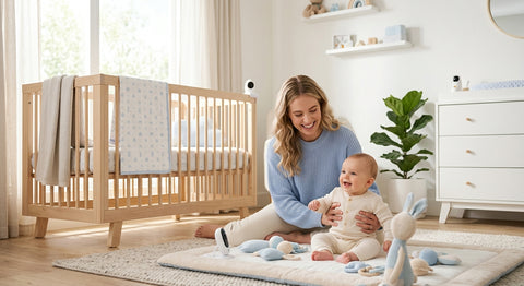 Illustration guide jouet montessori bébé par age sécurité pour bébé sécurisé Securidou
