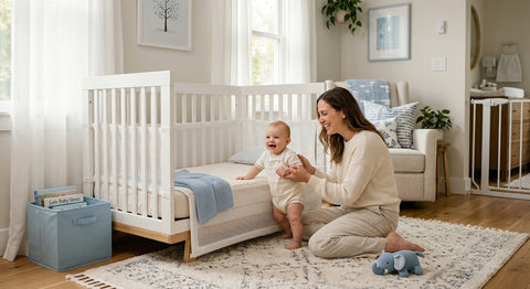 Illustration guide mobile bébé musical sécurité fixation pour bébé sécurisé Securidou