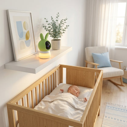Babyphone Vidéo 2K Veilleuse — Détection Pleurs & Vision Nocturne - Vue 5
