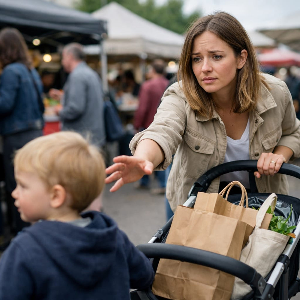 Sortir avec un enfant qui marche, c'est un sport de combat