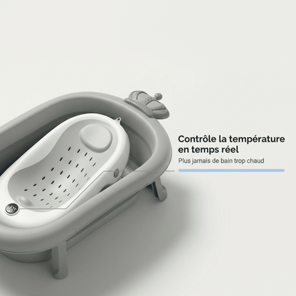 Baignoire pliante bebe vue laterale ergonomique Securidou