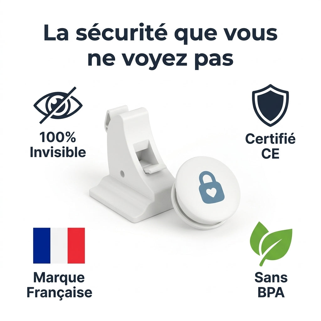 Cle magnetique et verrou securite placard bebe Securidou