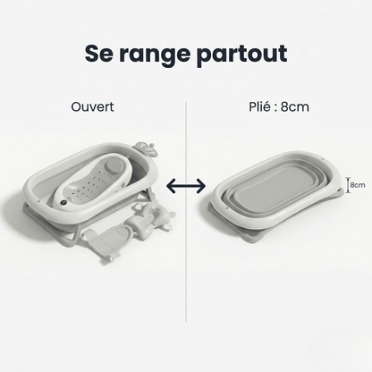 Baignoire pliante bebe Securidou dimensions et capacite