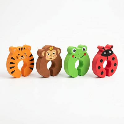 Bloque-porte anti-pincement mousse animaux lot de 4 Securidou