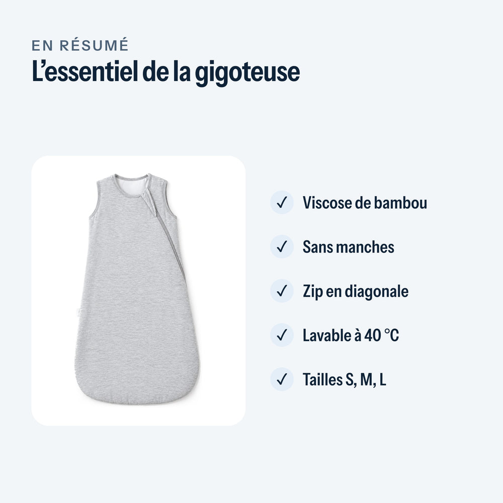 L’essentiel de la gigoteuse sans manches en un coup d’œil