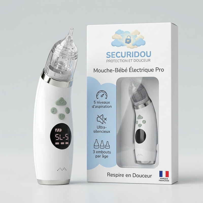 Mouche-bébé électrique Pro à écran LCD Securidou, vue principale