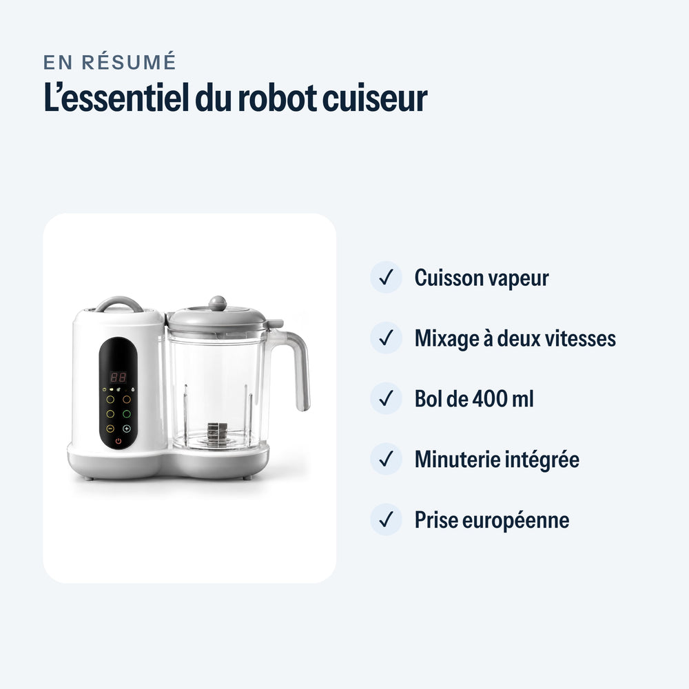 L’essentiel du robot cuiseur mixeur bébé en un coup d’œil