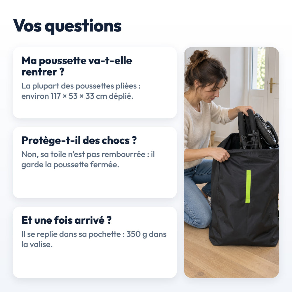 Sac de Transport Poussette Securidou : réponses aux questions fréquentes