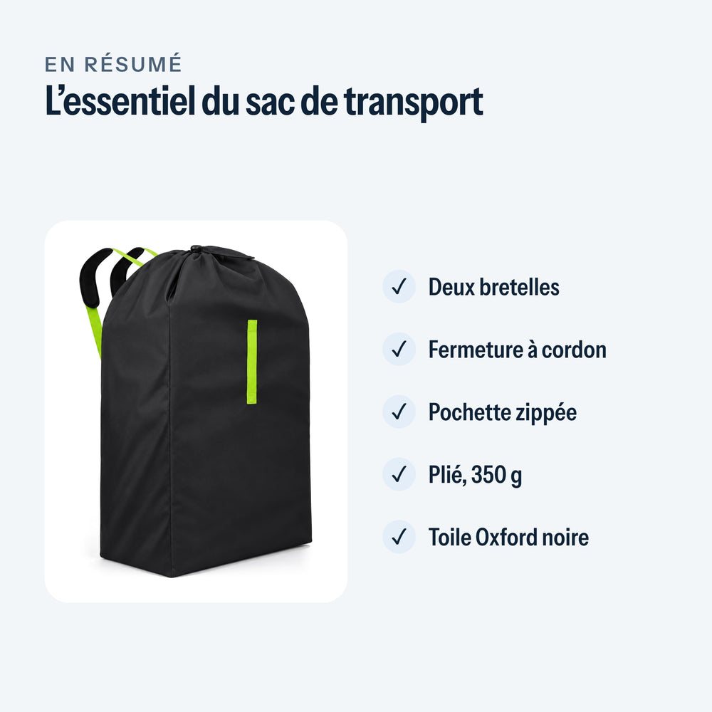 L’essentiel du sac de transport poussette en un coup d’œil