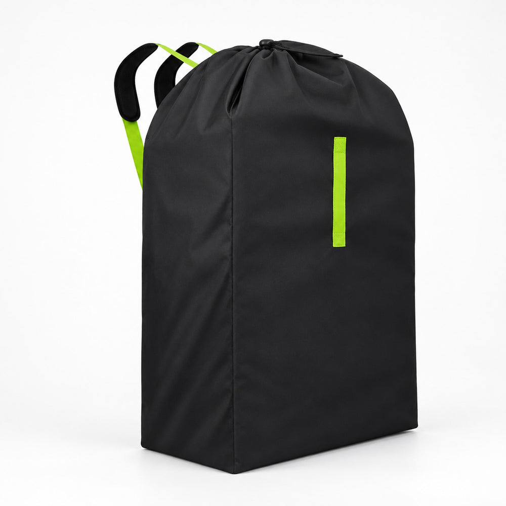 Sac de transport poussette Securidou noir, fermé, sur fond blanc