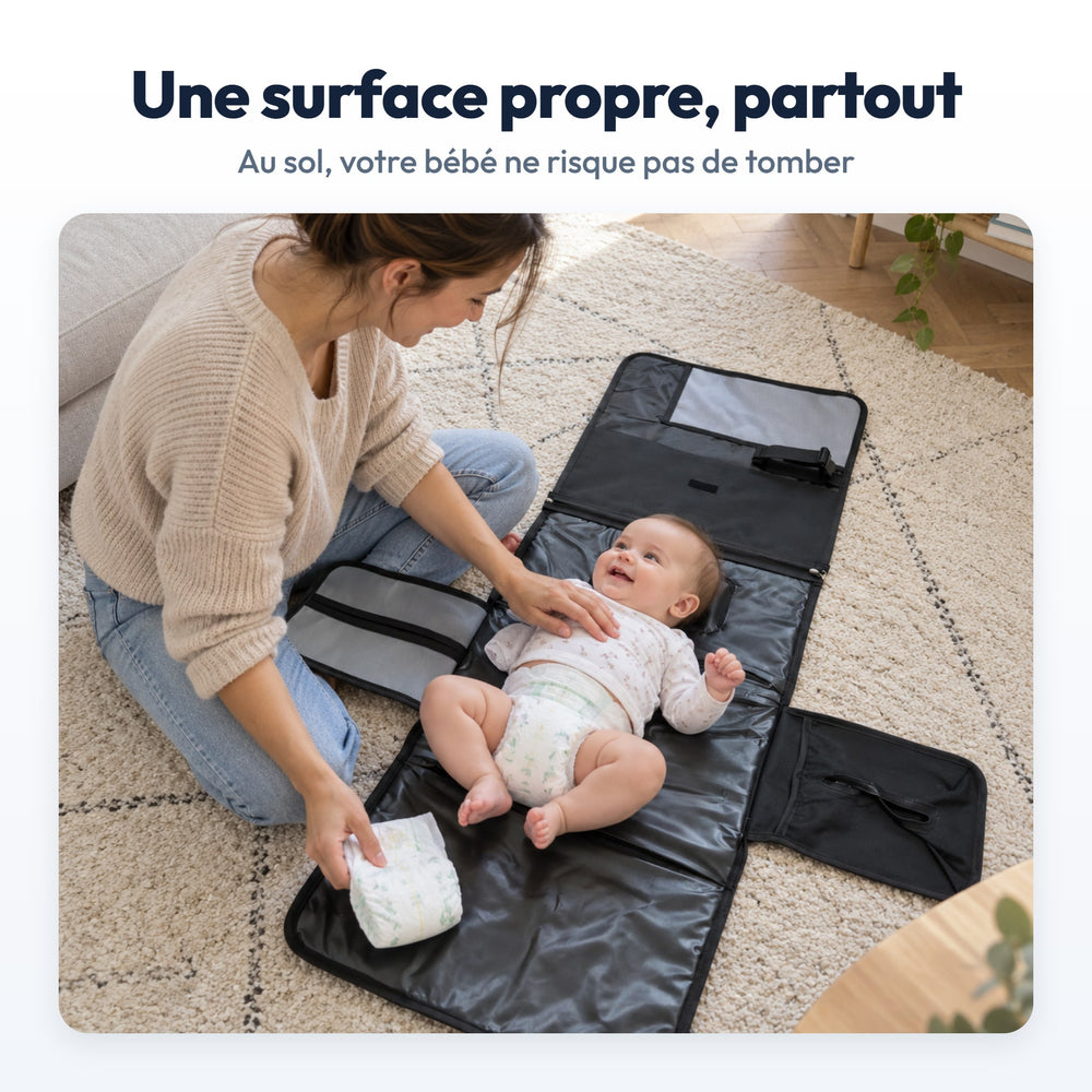 Tapis à Langer Nomade Securidou : en situation
