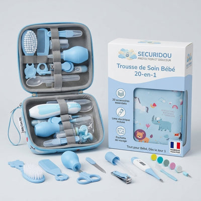 Trousse de soin bébé 20-en-1 avec lime électrique Securidou, vue principale